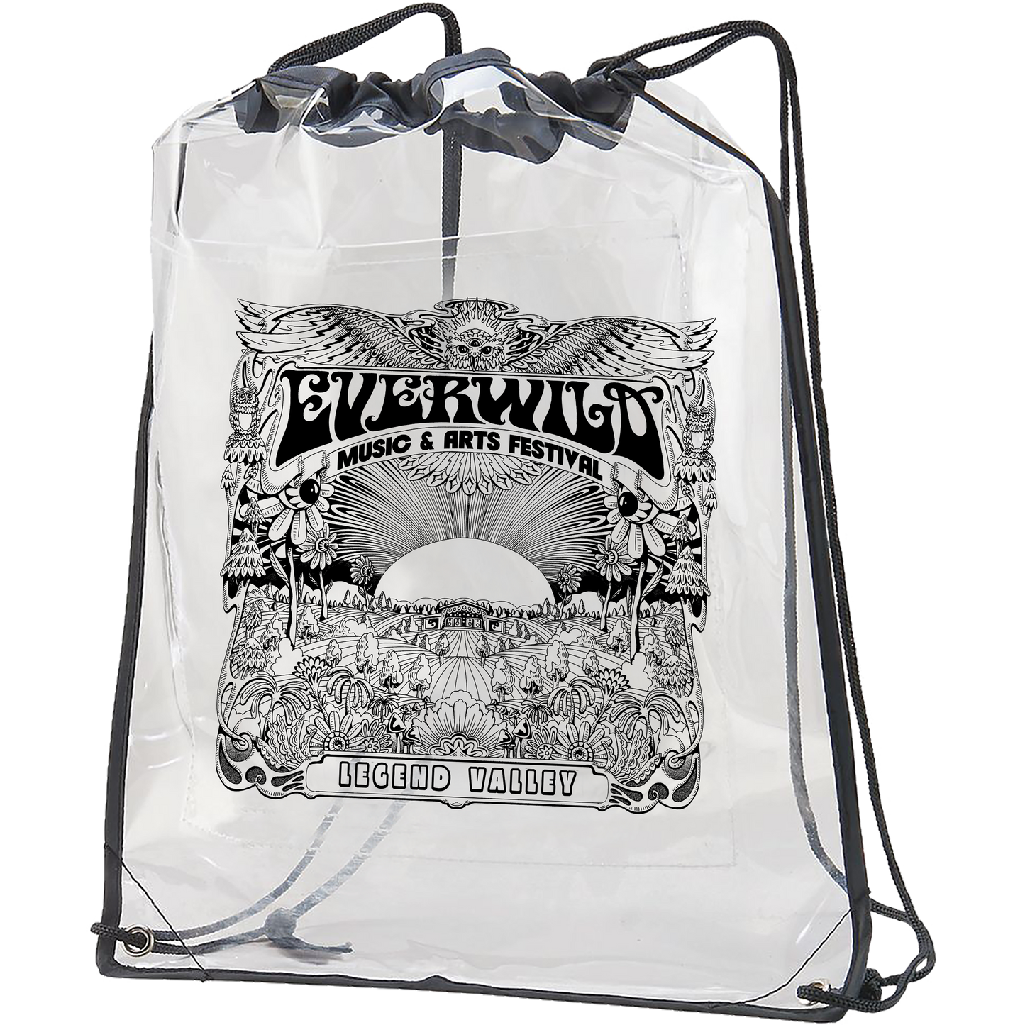 Festival Clear Cinch Bag