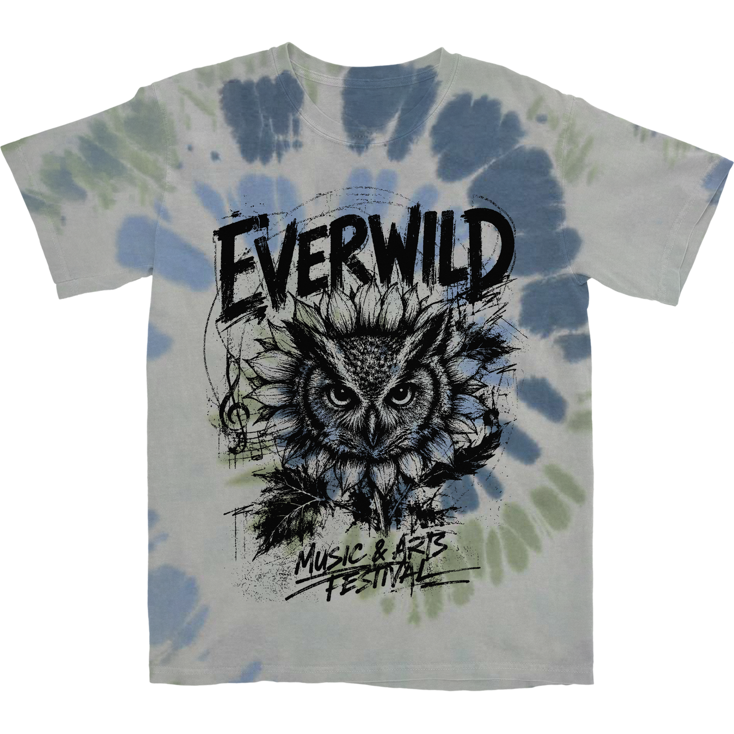 Tie Dye Owl Tee